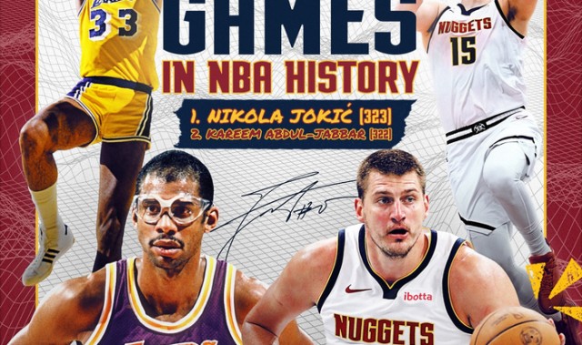 ky体育app-约基奇超越贾巴尔，成NBA历史20+10+5场次第一人|体育数据分析|尼古拉-约基奇|球员|比赛_新浪体育_新浪新闻